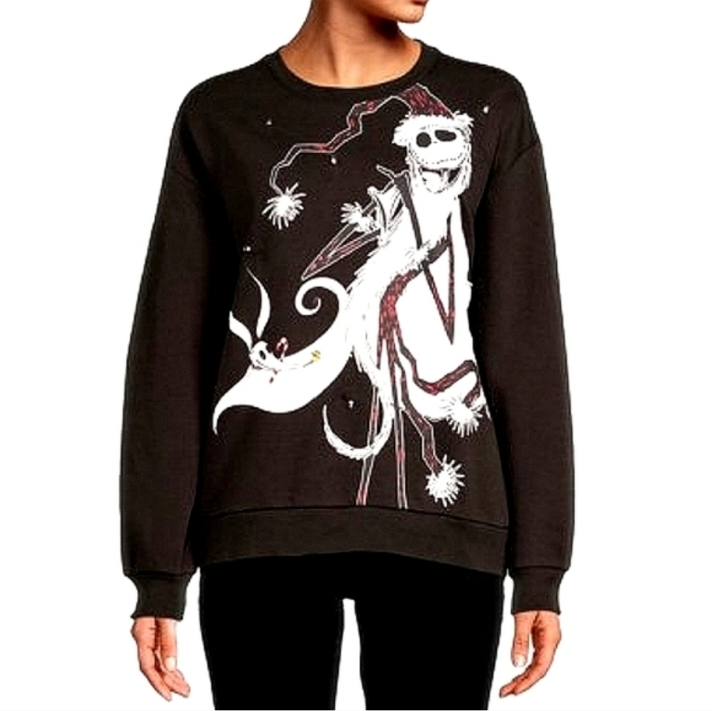 NWOT / Disney Black Light UpNightmare Before Christmas Sweatshirt